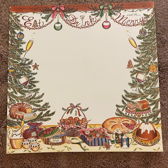 Luxury 25 Oversized Elegant Christmas Eat Drink Merry - Picture 1 of 5